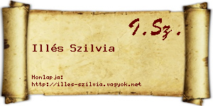 Illés Szilvia névjegykártya